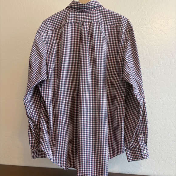 Ralph Lauren Classic Fit Men's XXL Button Down Shirt Gingham Check Red Blue Pony - Picture 3 of 9